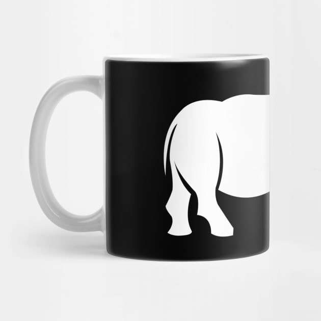 Rhino Silhouette by KC Happy Shop